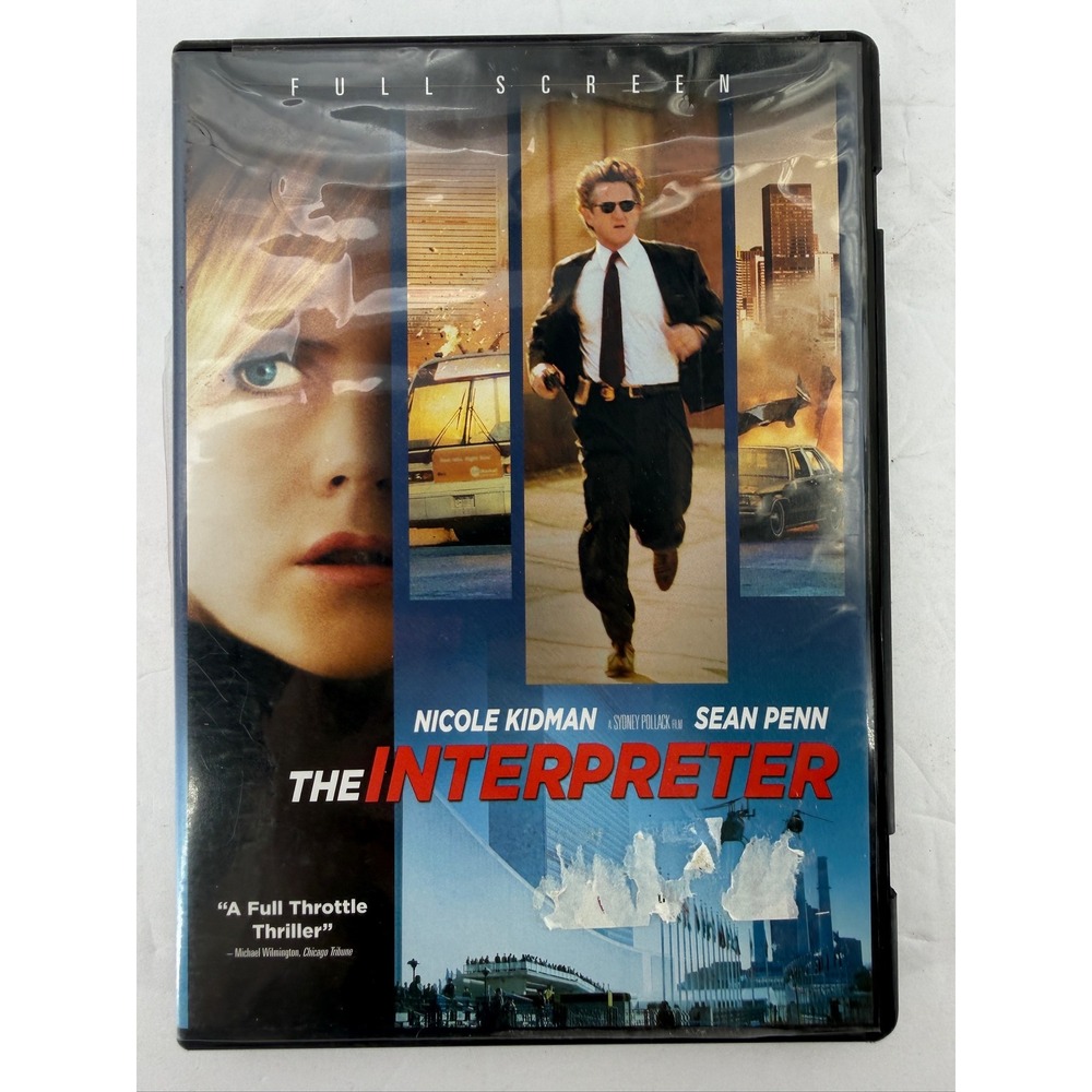 The Interpreter DVD 2005 Full Screen Nicole Kidman Sean Penn Thriller Movie